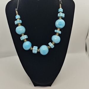 ✨️Y2K✨️ Blue Ceramic Necklace